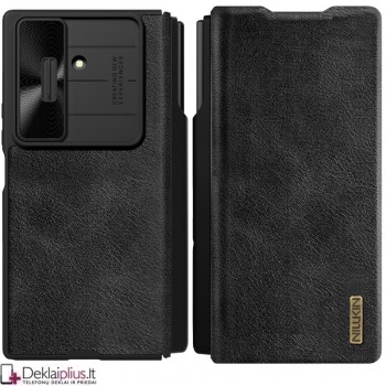 Nillkin Qin Pro odinis atverčiamas dėklas - juodas (Samsung Galaxy Z Fold 7) Nillkin Qin Pro odinis atverčiamas dėklas - juodas (Samsung Galaxy Z Fold 7)